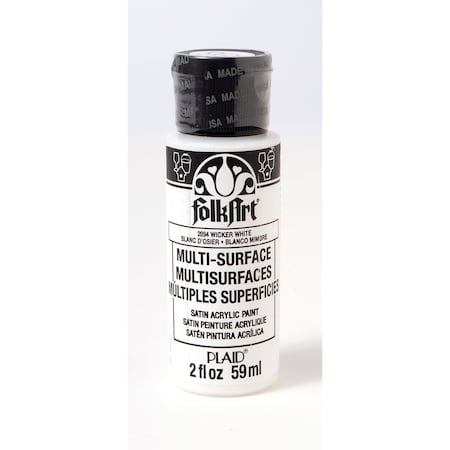 Plaid Plaid FolkArt Satin Wicker White Hobby Paint 2 oz 2894